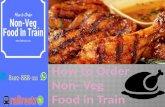How to order non veg food in train