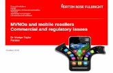 MVNOs and mobile resellers - Commercial and regulatory issues