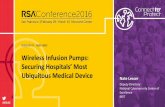Wireless Infusion Pumps: Securing Hospitals’ Most Ubiquitous Medical Device