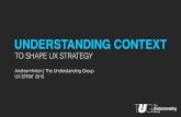 UX STRAT USA, Andrew Hinton, "Understanding Context to Shape UX Strategy"