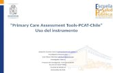 Primary Care Assesment Tools - PCAT Chile