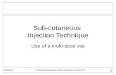 Subcutaneous Injection Technique
