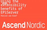Using the extensibility benefits of EPiServer