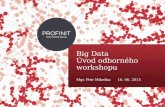 Workshop Big Data - Profinit - Petr Mikeška