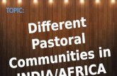 Different Pastoral Communities- PPT