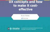 UX concepts and how to make it cost-effective