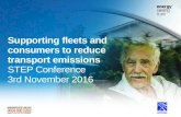 STEP Conference 2016 - Matthew Eastwood, Energy Saving Trust - Supporting Fleets and Consumers to Reduce Transport Emissions