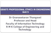 GE6075 PROFESSIONAL ETHICS IN ENGINEERING Unit 5