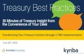 Webinar slides: Transforming Your Treasury Function through a TMS Implementation