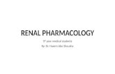 Renal pharmacology final