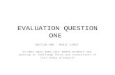 Evaluation Question one - section one