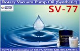 Rotary vacuum pump oil sv 77