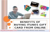 Benefits of Buying iTunes Gift Card from Online