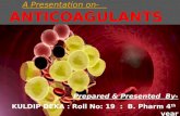 Seminar on Anticoagulant