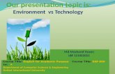 Environment  vs Technology