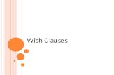 Wish clauses(rules&exercises)