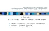 Integrating  Sustainable Consumption & Production