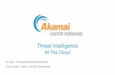 Threat intelligence at the cloud