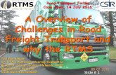 Transport: Overview of challenges in road freight and why RTMS