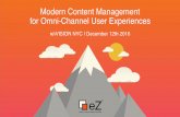 Advancing Content Management for Omni-Channel User Experiences by Roland Benedetti