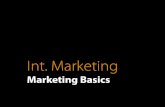 International Marketing - Marketing Basics