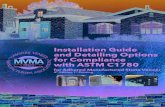 MVMA Installation Guide Installation Guide and Detailing Options for