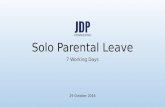 Solo Parental Leave