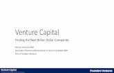 Venture Capital: Finding the Next Billion Dollar Companies