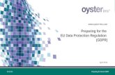 Preparing for GDPR - Oyster IMS