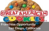 Great American Cookies Opportunity in San Diego, California