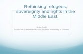 On the Move Migrations Seminar - Rethinking Refugees, Sovereignty and Rights in the Middle East