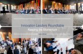 Keeping the Momentum - Innovation Leaders Roundtable by MTI²