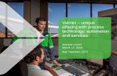 Lunch with Valmet's CFO on March 17, 2016: Valmet - unique offering with process technology, automation and services
