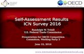 Self-assessment results of ICN Survey- Randoph Tritell - US FTC - June 2016 OECD discussion
