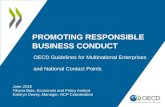 Promoting responsible business conduct: The OECD Guidelines for Multinational Enterprises and National Contact Points