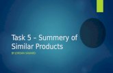 Task 5 – summery of similar products