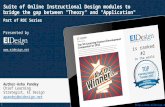 Suite of Online Instructional Design modules to bridge the gap between "Theory" and "Application"
