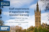 Staff experiences of transitions into blended learning