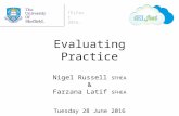 Evaluating practice workshop TELFest 2016
