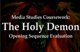 The holy demon opening sequence evaluation
