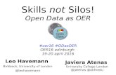 OER16 - Skills not Silos - Open Data as OER