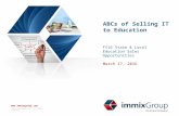 The ABCs of Selling IT to Education