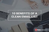 10 Benefits of a Clean Email List