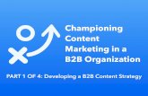How to Champion Content Marketing in a B2B Organization