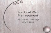 IWMW 2009: Lightweight Web Management
