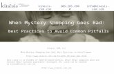 When Mystery Shopping Goes Bad: Best Practices to Avoid Common Pitfalls
