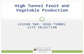 High Tunnel Site Selection