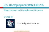 U.s. unemployment rate falls 5%