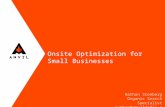 Onsite Optimization for Small Businesses