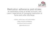 Let's Talk Research 2015  - Jo Gibson oral presentation - Medication adherence post-stroke: